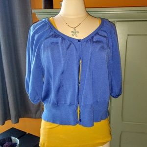 Axcess Liz Claiborne Cropped Cardigan